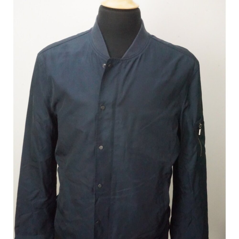 John Varvatos Sapphire Blue Cotton Blend Coat Jacket Sz 40 Brand New 